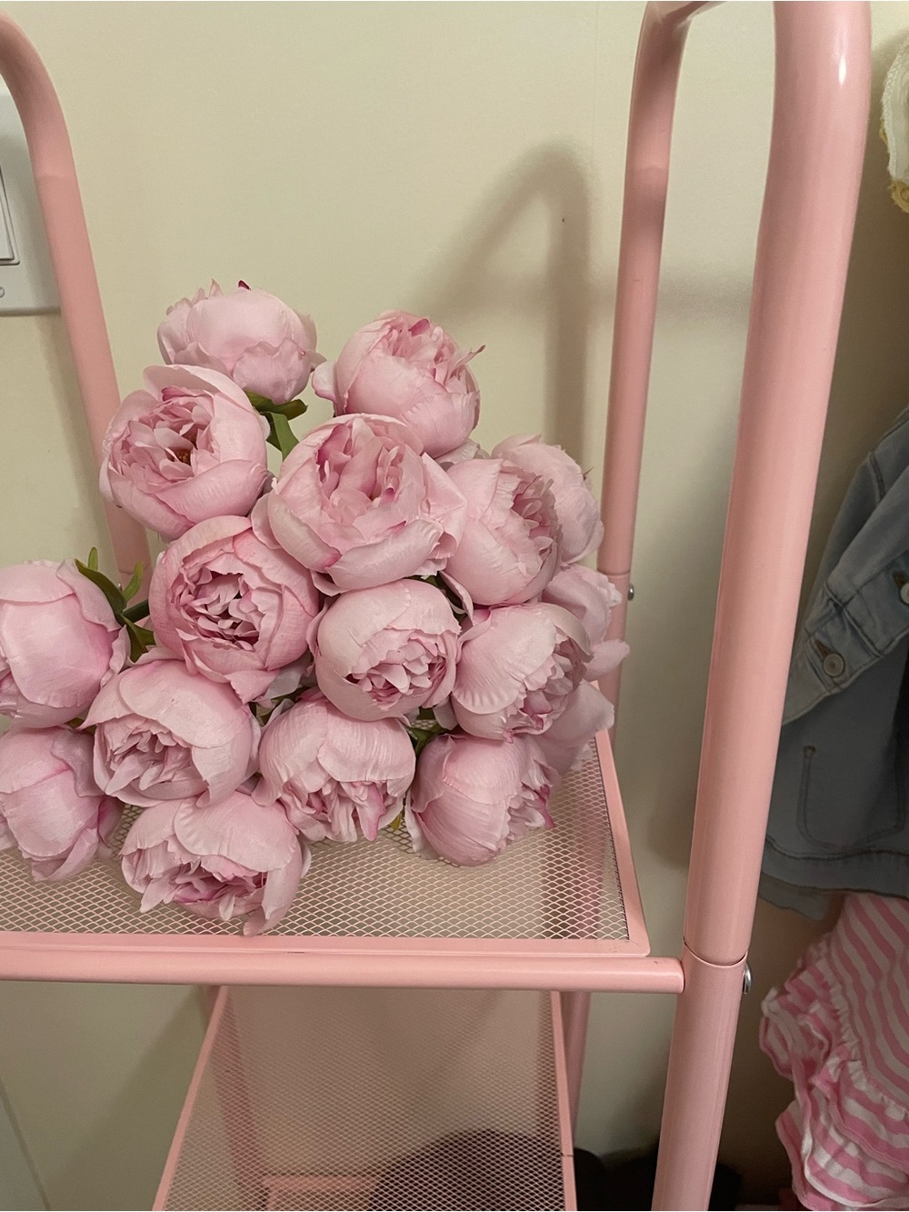 Pink Peony Faux Flower Bouquet - Brand Unknown